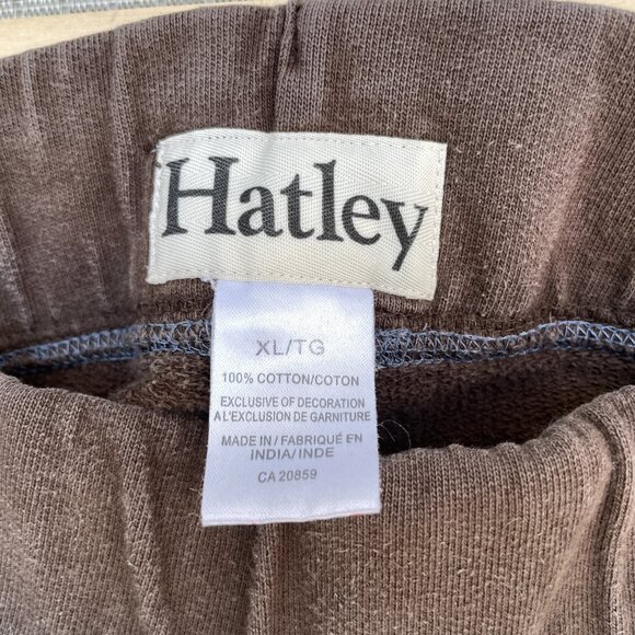 Hatley Heritage Y2K Sweatpants Womens XL Brown Blue Moose Wide Leg Drawstring - Picture 6 of 10
